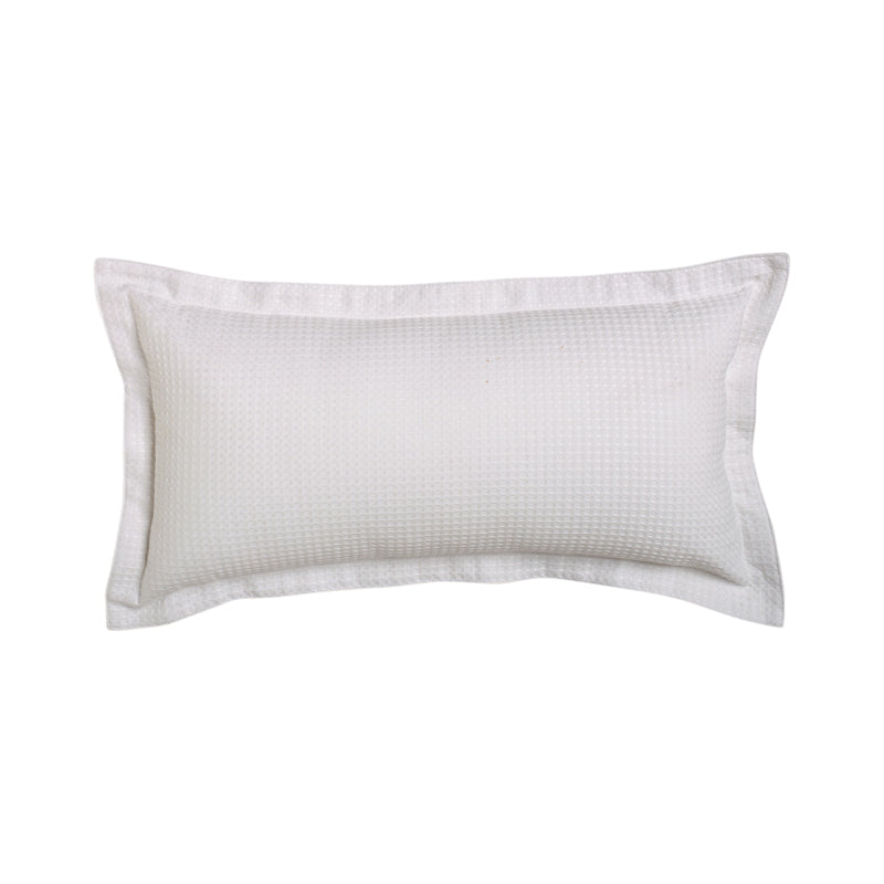 Ascot White Long Filled Cushion