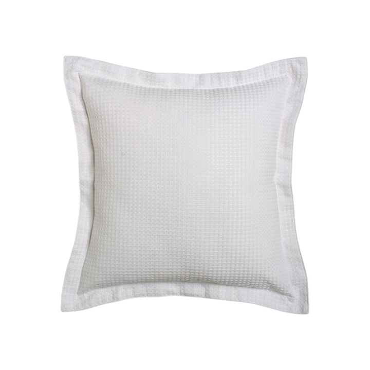 Ascot White Square Filled Cushion