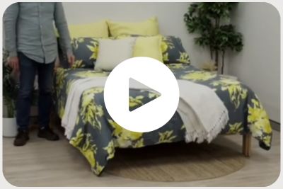 Conley Citronella Quilt Cover Set | Styling Session