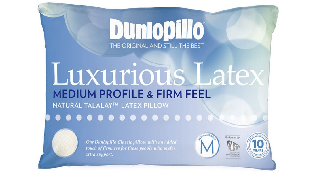 Luxurious Latex Medium Profile Firm Feel Pillow